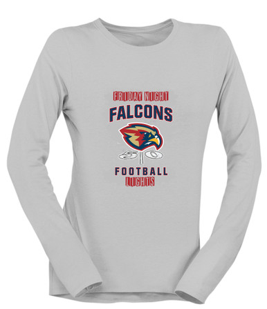 Pebblebrook Falcons Football #6 Women's LS T-Shirt