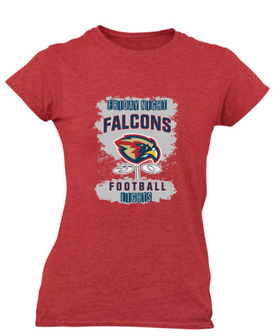 Pebblebrook Falcons Football #6 Women's SS T-Shirt