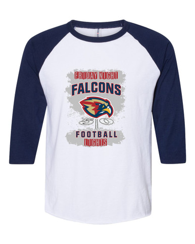Pebblebrook Falcons Football #6 Men's Baseball T-Shirt