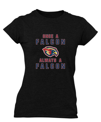 Pebblebrook Falcons Once A Women's Premium SS T-Shirt