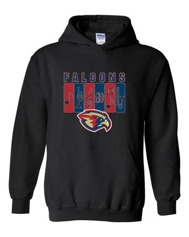 Pebblebrook Falcons Band # 2 Men's Hoodie