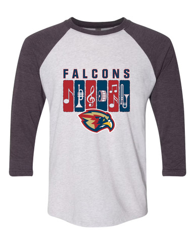 Pebblebrook Falcons Band # 2 Women's Baseball T-Shirt
