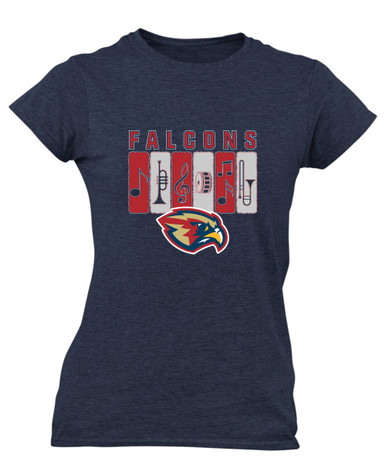 Pebblebrook Falcons Band # 2 Women's SS T-Shirt