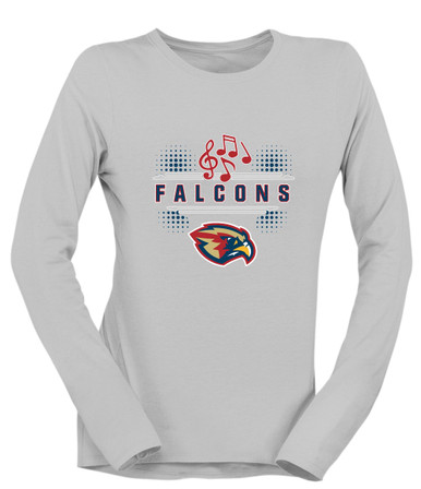 Pebblebrook Falcons Band # 3 Women's LS T-Shirt