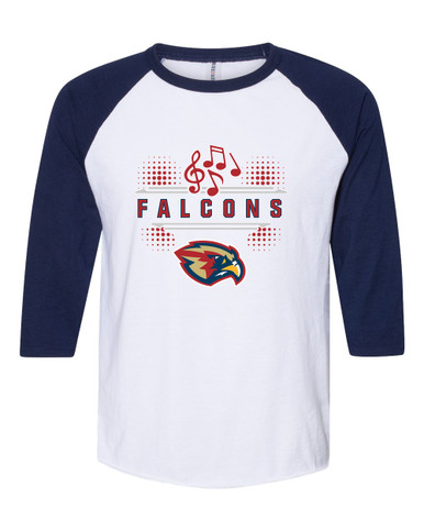 Pebblebrook Falcons Band # 3 Men's Baseball T-Shirt