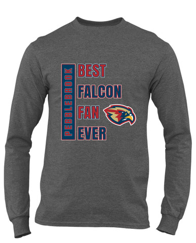 Pebblebrook Falcons Best Falcon Fan Men's LS T-Shirt