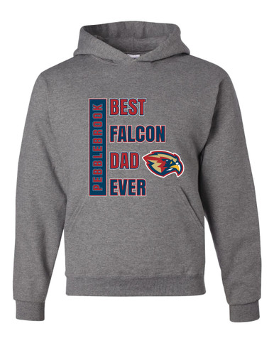 Pebblebrook Falcons Best Falcon Dad Men's Premium Hoodie