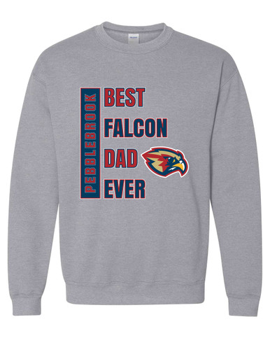 Pebblebrook Falcons Best Falcon Dad Men's Sweatshirt