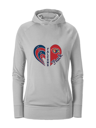 Pebblebrook Falcons Heart Track Women's Hoodie