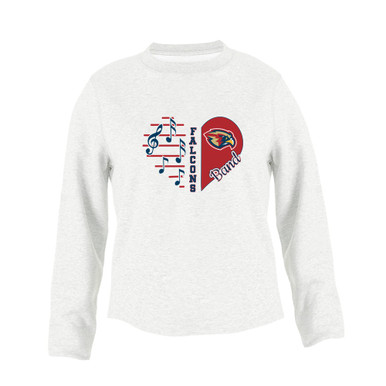 Pebblebrook Falcons Heart Band Women's Sweatshirt