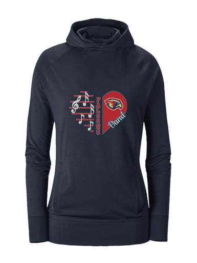 Pebblebrook Falcons Heart Band Women's Hoodie