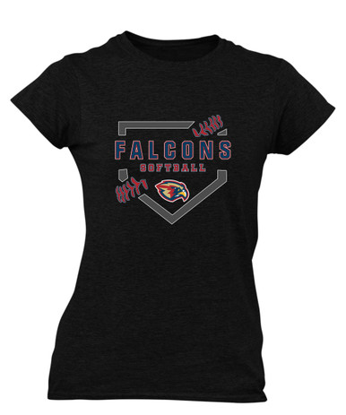 Pebblebrook Falcons Softball #2 Women's SS T-Shirt