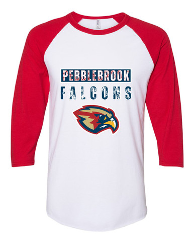Pebblebrook Falcons Mascot #9 Women's Baseball T-Shirt