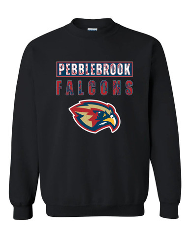 Pebblebrook Falcons Mascot #9 Men's Sweatshirt