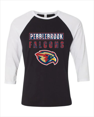 Pebblebrook Falcons Mascot #9 Men's Baseball T-Shirt