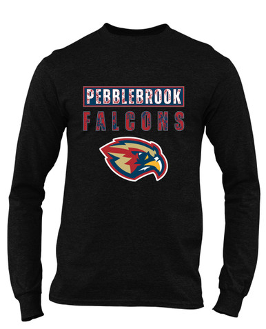 Pebblebrook Falcons Mascot #9 Men's Premium LS T-Shirt