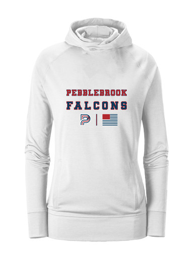 Pebblebrook Falcons P Script Spirit Flag Women's Hoodie