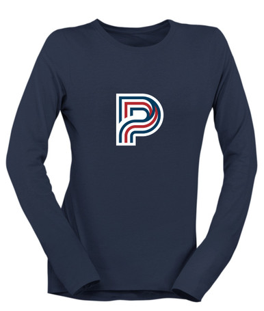 Pebblebrook Falcons P Script Mascot #1 Women's Premium LS T-Shirt