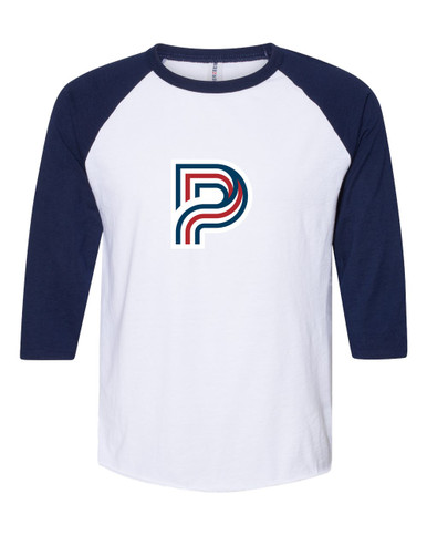 Pebblebrook Falcons P Script Mascot #1 Women's Baseball T-Shirt