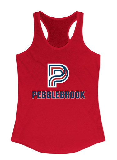 Pebblebrook Falcons P Script Mascot #2 Women's Tank Top