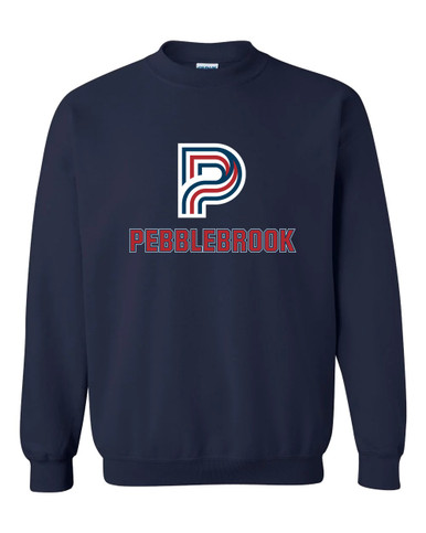 Pebblebrook Falcons P Script Mascot #2 Men's Sweatshirt