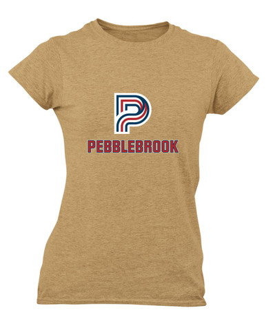 Pebblebrook Falcons P Script Mascot #2 Women's Premium SS T-Shirt