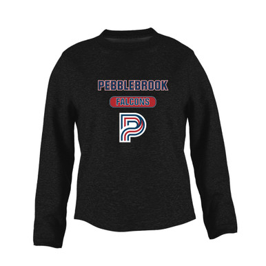 Pebblebrook Falcons P Script Mascot #3 Women's Sweatshirt