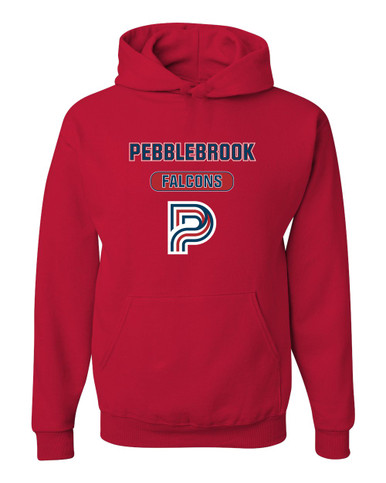 Pebblebrook Falcons P Script Mascot #3 Men's Premium Hoodie