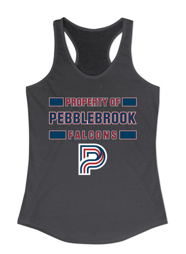 Pebblebrook Falcons P Script Property Of Women's Tank Top