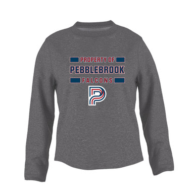 Pebblebrook Falcons P Script Property Of Women's Sweatshirt