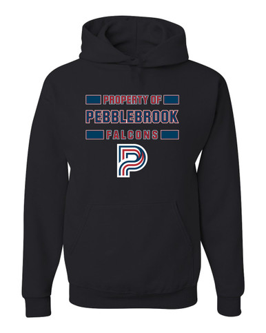 Pebblebrook Falcons P Script Property Of Men's Premium Hoodie