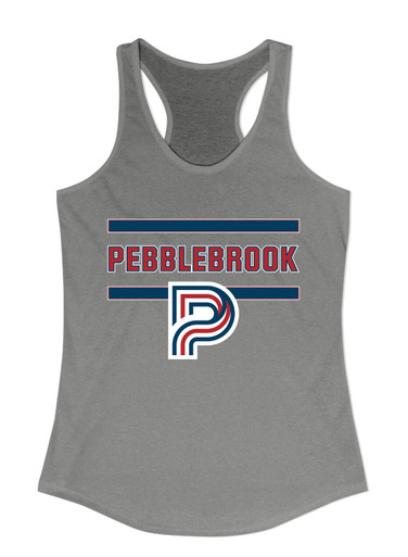 Pebblebrook Falcons P Script Mascot #4 Women's Tank Top