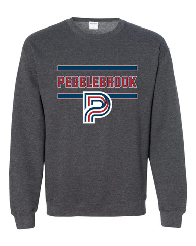 Pebblebrook Falcons P Script Mascot #4 Men's Sweatshirt