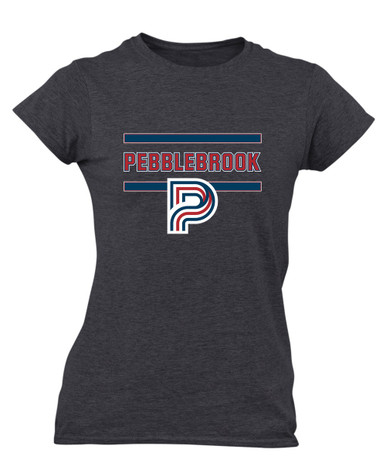 Pebblebrook Falcons P Script Mascot #4 Women's SS T-Shirt