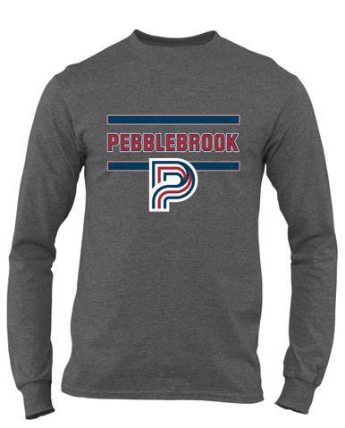 Pebblebrook Falcons P Script Mascot #4 Men's Premium LS T-Shirt
