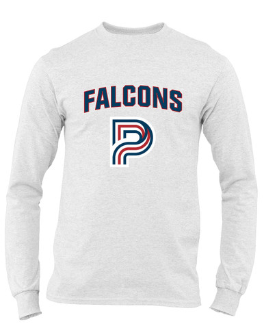 Pebblebrook Falcons P Script Mascot #6 Men's Premium LS T-Shirt