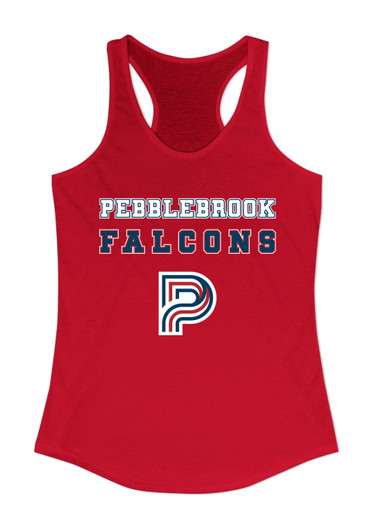 Pebblebrook Falcons P Script Spirit Women's Tank Top