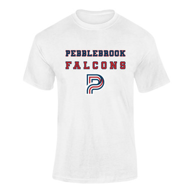 Pebblebrook Falcons P Script Spirit Men's SS T-Shirt
