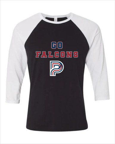 Pebblebrook Falcons P Script Go Team Women's Baseball T-Shirt