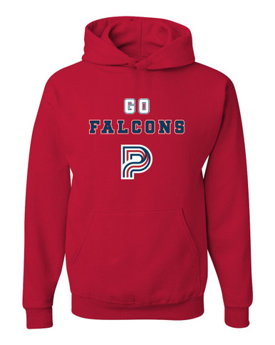 Pebblebrook Falcons P Script Go Team Men's Premium Hoodie