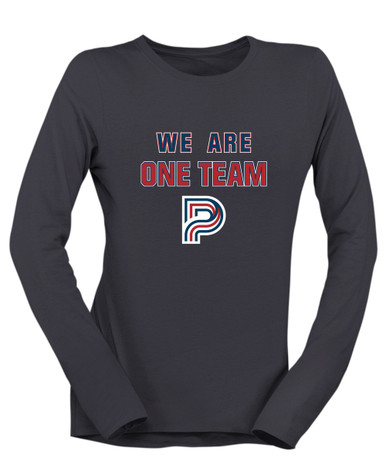 Pebblebrook Falcons P Script We Are One Team Women's LS T-Shirt