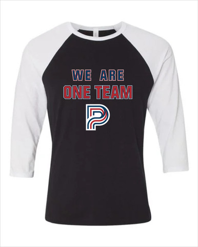 Pebblebrook Falcons P Script We Are One Team Men's Baseball T-Shirt