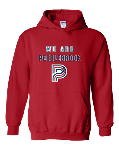 Pebblebrook Falcons P Script We Are Men's Hoodie