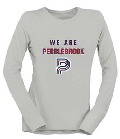 Pebblebrook Falcons P Script We Are Women's Premium LS T-Shirt
