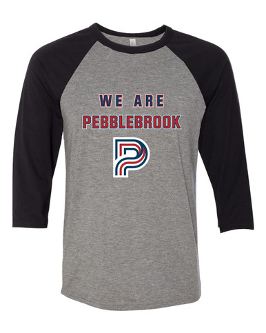 Pebblebrook Falcons P Script We Are Women's Baseball T-Shirt