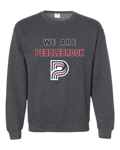 Pebblebrook Falcons P Script We Are Men's Sweatshirt