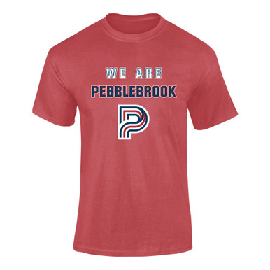 Pebblebrook Falcons P Script We Are Men's SS T-Shirt