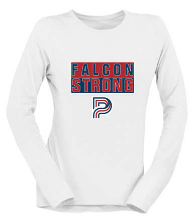 Pebblebrook Falcons P Script Strong #1 Women's Premium LS T-Shirt