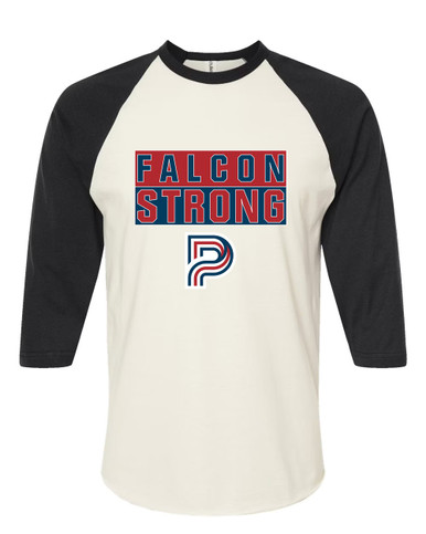 Pebblebrook Falcons P Script Strong #1 Women's Baseball T-Shirt