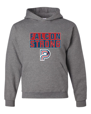Pebblebrook Falcons P Script Strong #1 Men's Premium Hoodie